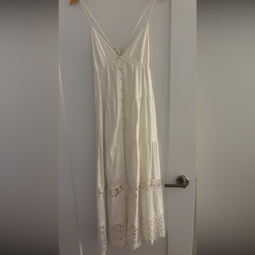 H&M White Lace Maxi Dress